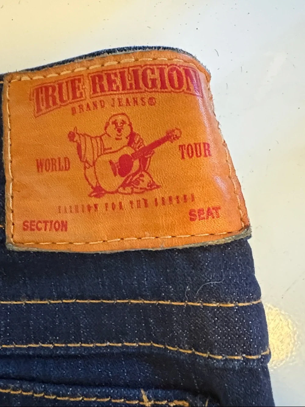 True Religion Dark Indigo Women boot cut Jeans - Classic Stretch Denim - Picture 10 of 10